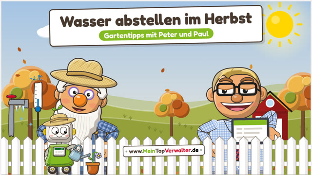Peter und Paul: Wasser abstellen im Herbst
