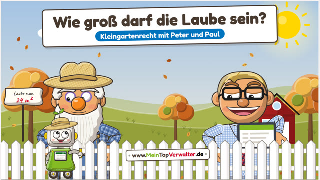 Peter und Paul: Wie groß darf die Laube sein?