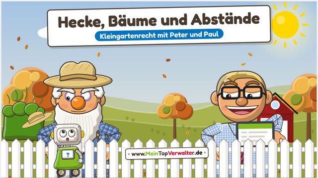 Peter und Paul: Hecke, Bäume und Abstände