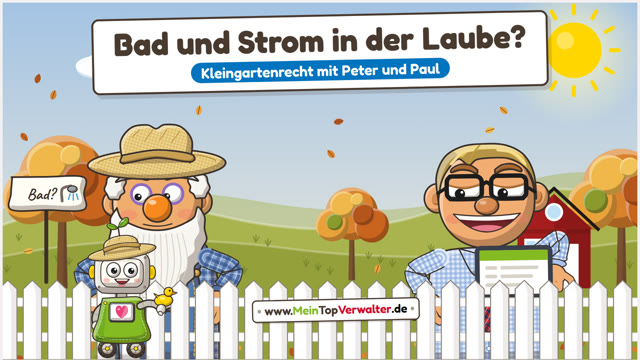 Peter und Paul: Bad und Strom in der Laube?