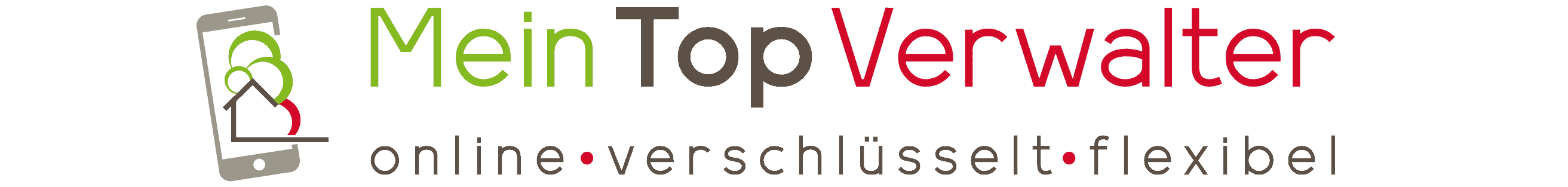 Logo Banner mit Schriftzug Mein Top Verwalter